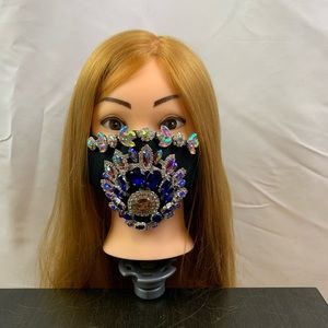 Crystal Embellished Fashion Face Mask